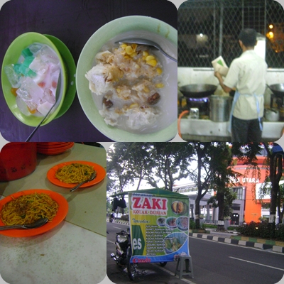kolak pulut durian dan mie Aceh